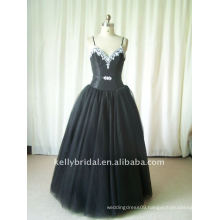 black tulle with crystal beading evening dress fashion 2012 100_9111